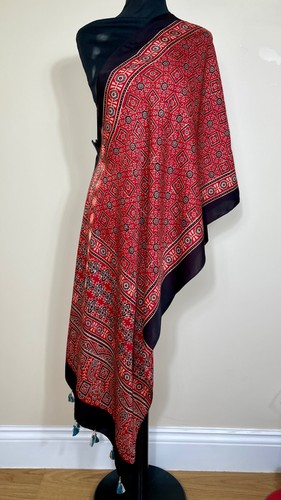 Sciarpa stola ajrakh seta - sciarpa,